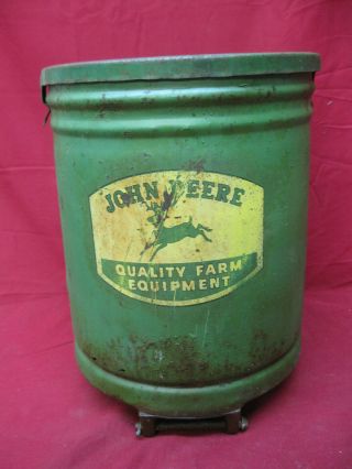 Old Vintage John Deere Corn Planter Box Seed Hopper Deer 1