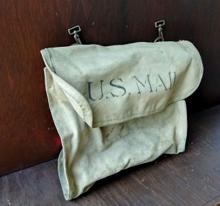 Vintage USPS Canvas Mail Bag Postman 