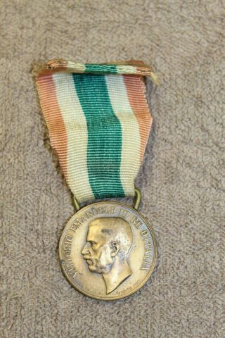Ww1 Kingdom Of Italy " Commemorative Medal Of Unity " 1848 - 1918 W/ribbon