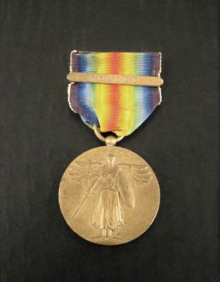 Vintage Wwi Victory Medal Great War For Civilization Us Military Award France