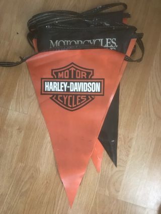 Vintage Harley Davidson Dealer Dealership Banner Sign