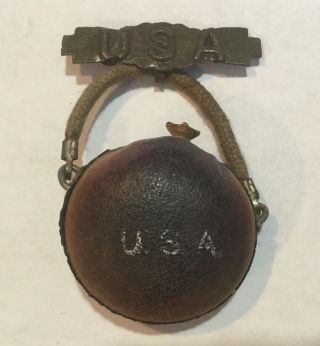 Vintage World War 1 Wwii ? Canteen Pin Usa Perfume Scent Sweetheart ?