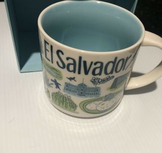 NIB 2018 Starbucks Coffee Cup Mug 14oz Been There Series EL SALVADOR 3