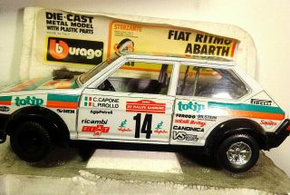 Bburago Fiat Ritmo Abarth Vintage 1:24 Die Cast Model Box 0168 Nos