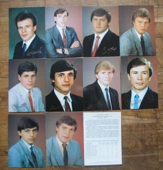 24 SET PC Russian Post Card Ice Hockey Player Sport Autograph 1987 Photo USSR Ol 2
