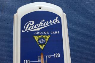 Vintage Packard Motor Cars Metal Thermometer Advertising Sign 2