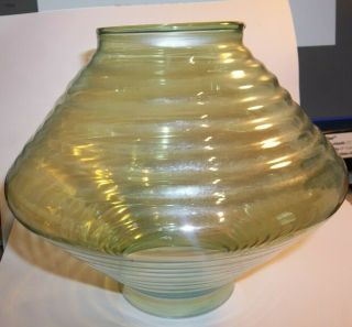 Vtg Retro /mid Century Light Green Glass Swag/lamp Light Globe Scarce