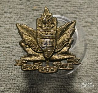 Ww1 Cef 211th Battalion,  Alberta Americans Collar Badge (23446)