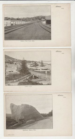 Six Vintage U/b Postcards - Topogrphical - Albany - Western Australia.
