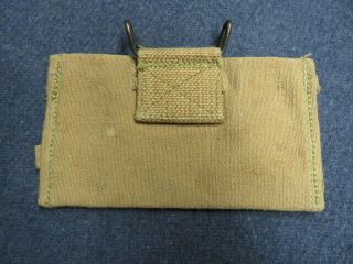WWI US M1910 DIAGNOSTIC TAG POUCH - FOR MEDICAL OFFICER BELT - R.  H.  LONG 7 - 18 - EXCELL 2