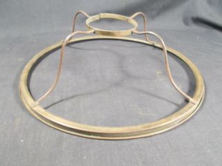 Vtg Rayo Brass 10 Inch Shade Ring Opening For Burner 2&11/16 Inches Wide