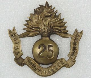 British Army Badge: 25th Battalion Royal Fusiliers - Brass