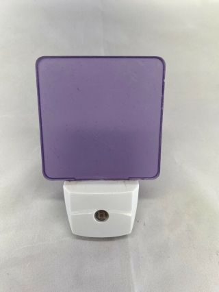 Purple Led 4ep6 Night Light Wall Plug In Outlet Small Lavender Glow Bathroom
