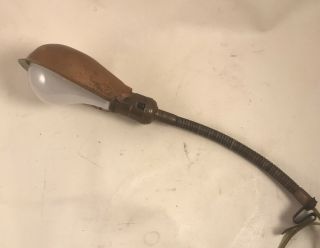 Vintage Gooseneck Industrial Machine Steampunk Lamp Paulding Socket Hinged Shade