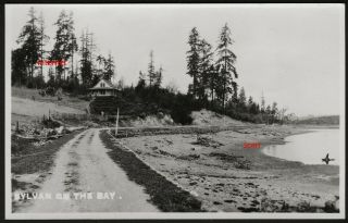2 Postcards Rppc,  Sylvan On Bay,  Sylvan Beach,  Vashon Island,  Washington,  Puget Sound