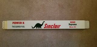 33  Door Push Bar Antique Vintage Sinclair Gasoline Advertising Sign