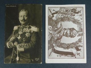 Imperial German Post Card Photos Of The Kaiser - - M531