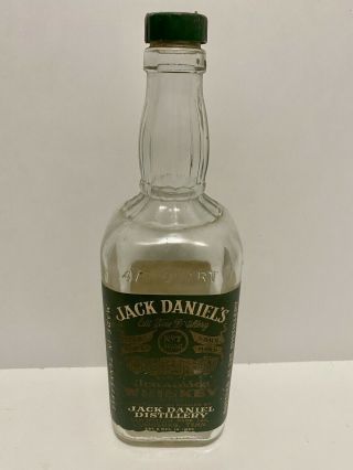 Vintage 1974 Jack Daniels Green Label Bottle 4/5 Quart Last Chance