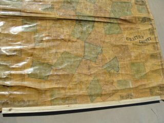 Vintage Roll Down School 1860 Wall Map of Grafton County,  NH 2