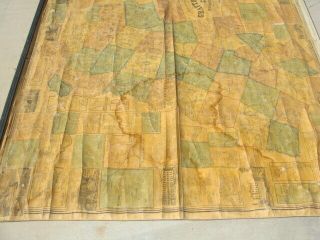 Vintage Roll Down School 1860 Wall Map of Grafton County,  NH 3