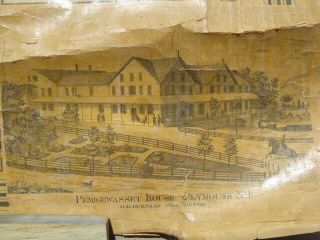 Vintage Roll Down School 1860 Wall Map of Grafton County,  NH 4