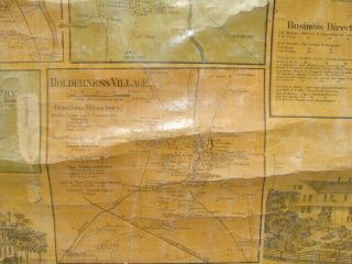 Vintage Roll Down School 1860 Wall Map of Grafton County,  NH 5