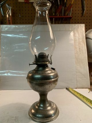 Vintage Orion Usa Metal Oil Lamp No.  1897 Made In Usa Kerosene Miller Co Burner