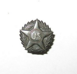 Vintage Wwi U.  S.  Military Honorable Discharge Service Star & Wreath Lapel Button