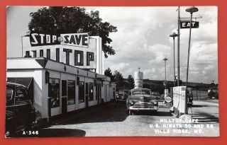 RPPC Hilltop Cafe On U.  S.  Route 66 On “The Mother Road” Villa Ridge,  Missouri. 2
