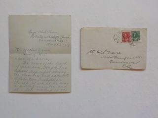 Wwi Letter 1918 Canadian Soldier Killed In Action Died Field Of Honor War Ww1