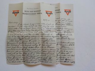 Wwi Letter 1918 Canadian Soldier Killed In Action Sorry To Hear Death Ww I Ww1
