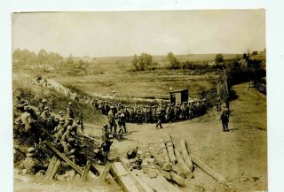 Wwi German Photo Of Captured Russian Soldiers