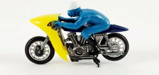Hot Wheels Rrrumblers Rip Snorter Blue Seat Yellow Cowl W/ Rider