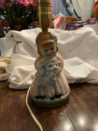 Vintage 1950’s Mary Had A Little Lamb Lamp