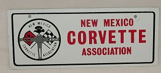 Mexico Corvette Association Metal Sign
