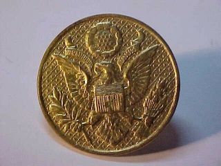 Us Army Enlisted Hat Cap Badge Insignia Eagle Emblem Brass