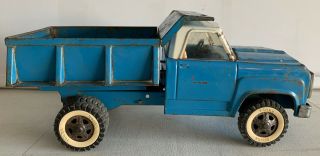 Vintage Mound Tonka Hydraulic Dump Truck,  Pressed Steel Toy Vehicle,  (v30)