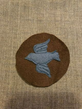 Wwii Us Army Signal Corps Pidgeon Specialty Private First Class Patch Wool