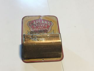 Vintage Tin Advertising Match Holder Garland Stoves And Ranges