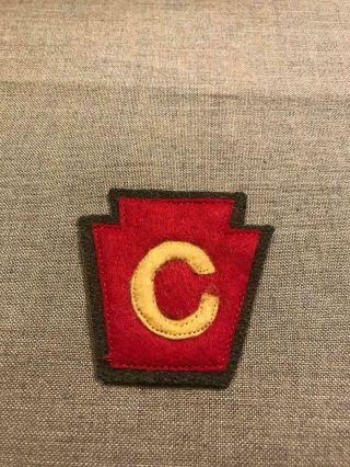 Wwi Us Army 28th Division Artillery Patch Wool Felt Aef