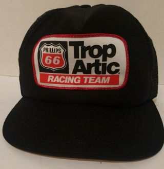 Phillips 66 Trop Artic Racing Team Trucker Hat Vintage Cap Made In The Usa
