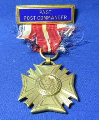 Wwi - 1920s 1/20 10k Vfw Veterans Of Foreign Wars Past Post Commander Medal