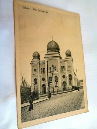 Libau Die Synagoge - Old Germany / Latvia Postcard