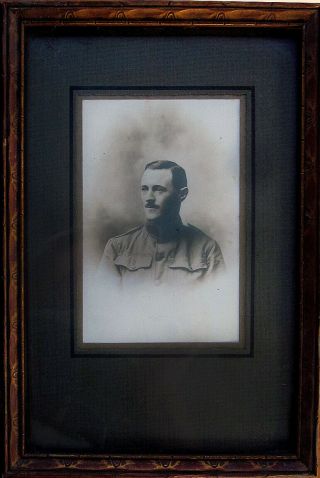 World War I Us Soldier Francis Veritzan Jr.  Framed Portrait Photo
