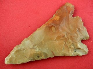 Indian Artifact 2 3/4 Inch Tennessee Kirk Corner Notched Point Indian Arrowheads