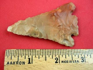 Indian Artifact 2 3/4 Inch Tennessee Kirk Corner Notched Point Indian Arrowheads 2