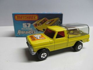 Matchbox 57 Superfast Wild Life Truck - Vnm - Awesome Car - Rolamatics