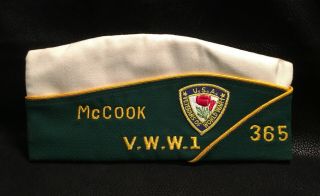 World War 1 Garrison Hat Cap Wwi Veteran Past Commander Mccook Nebraska Vfw Wwi