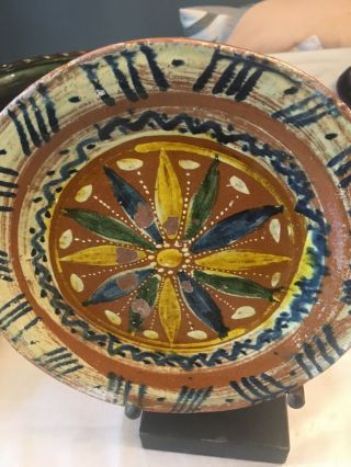 Mexican Pottery Red Clay Plate 8 "