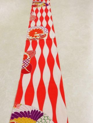 008BCF 1927 Silk Fabric Vintage Japanese kimono Hand Painted 2